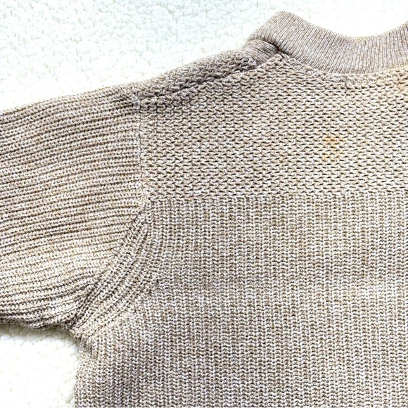 Vintage Eddie Bauer Cotton Fisherman 
Knit Button Collar Sweater - Picture 8 of 13